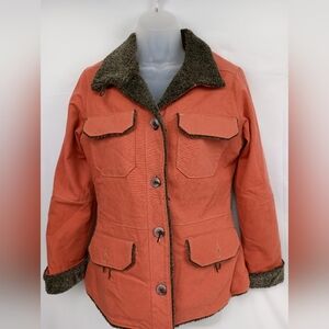 Women's Light Pink ADVENTURA Wool Jacket with Sherpa Lining (#1,235)